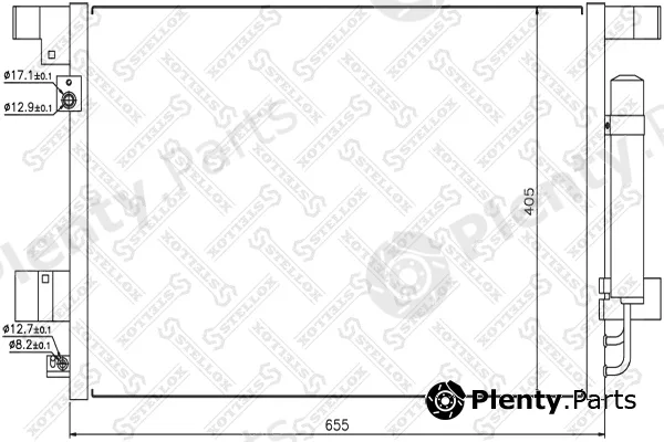 Stellox 10-45135-SX — Condenser, air conditioning
