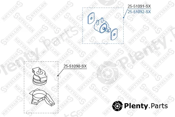 Stellox 25-51092-SX — Mounting, engine