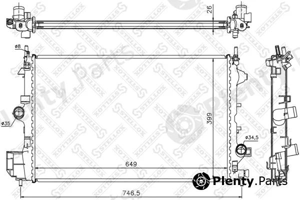 Stellox 10-25769-SX — Radiator, engine cooling