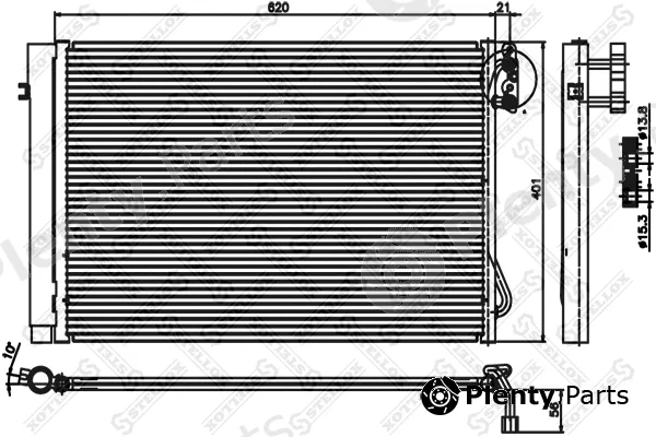 Stellox 10-45073-SX — Condenser, air conditioning