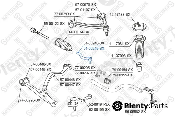 Stellox 51-00249-SX — Tie Rod End