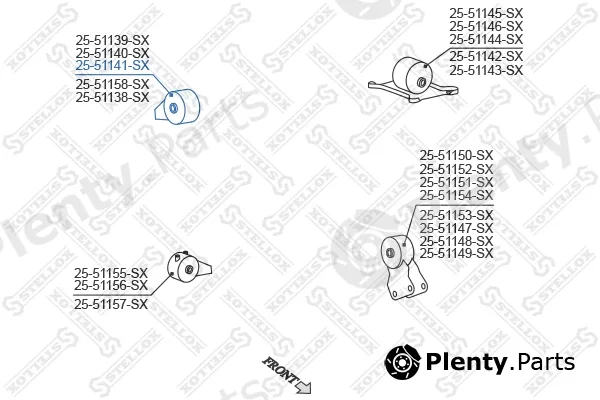 Stellox 25-51141-SX — Mounting, engine