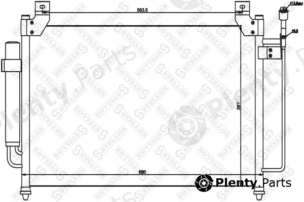 Stellox 10-45664-SX — Condenser, air conditioning