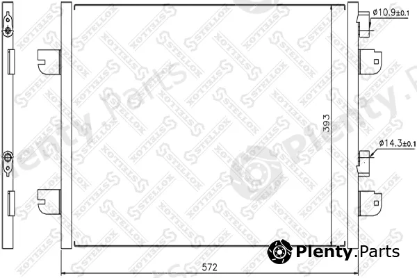 Stellox 10-45174-SX — Condenser, air conditioning
