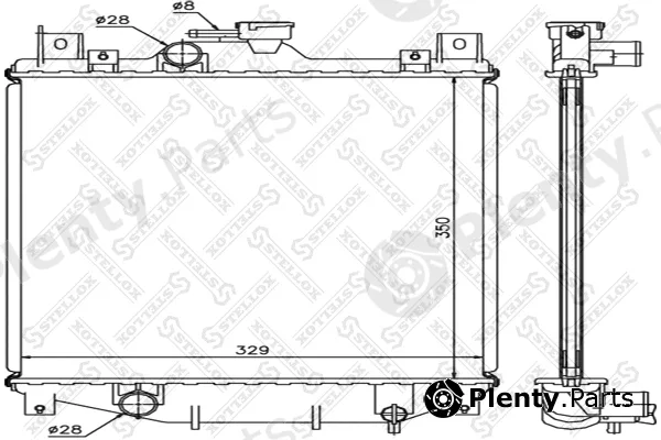 Stellox 10-26255-SX — Radiator, engine cooling