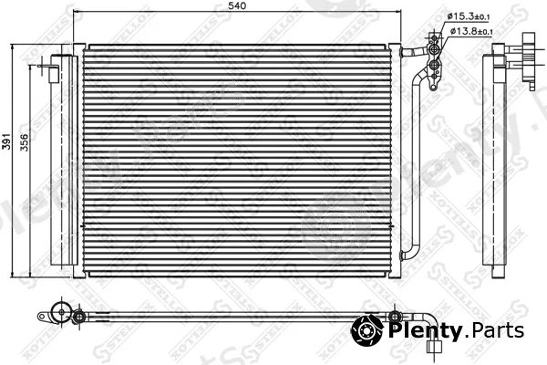 Stellox 10-45077-SX — Condenser, air conditioning