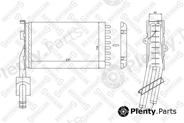 Stellox 10-35061-SX — Heat Exchanger, interior heating