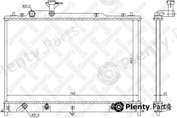 Stellox 10-26711-SX — Radiator, engine cooling