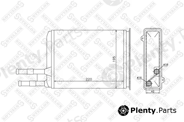 Stellox 10-35025-SX — Heat Exchanger, interior heating
