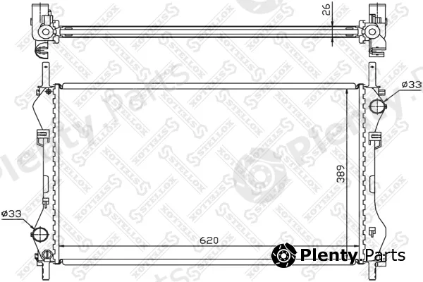 Stellox 10-25132-SX — Radiator, engine cooling