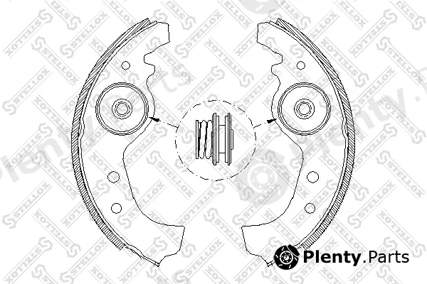 Stellox 026101-SX — Brake Shoe Set