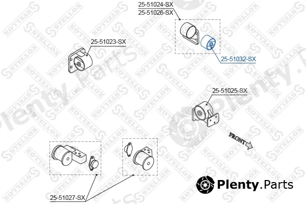 Stellox 25-51032-SX — Mounting, engine