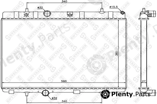 Stellox 10-26119-SX — Radiator, engine cooling
