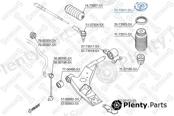 Stellox 12-73011-SX — Suspension Strut Support Mount