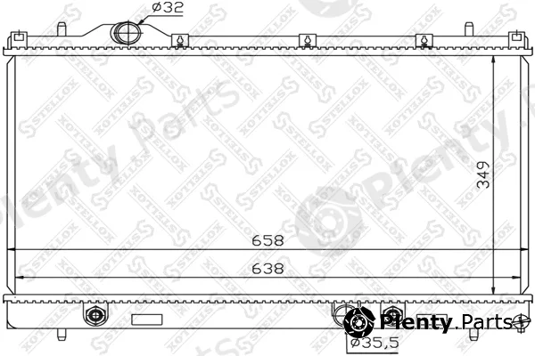 Stellox 10-26742-SX — Radiator, engine cooling
