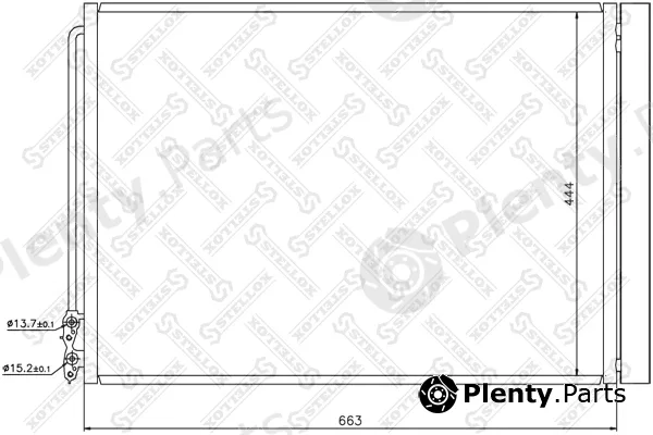 Stellox 10-45647-SX — Condenser, air conditioning