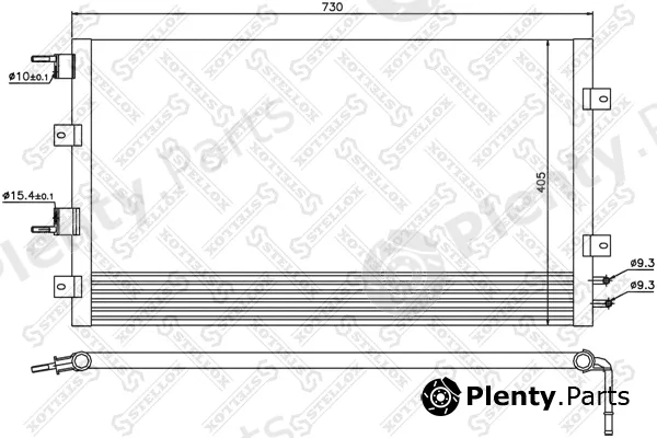Stellox 10-45372-SX — Condenser, air conditioning