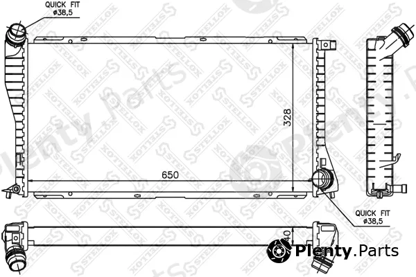Stellox 10-25296-SX — Radiator, engine cooling