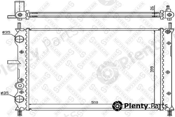 Stellox 10-25738-SX — Radiator, engine cooling