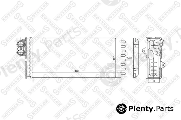 Stellox 10-35177-SX — Heat Exchanger, interior heating