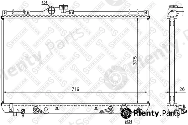 Stellox 10-26312-SX — Radiator, engine cooling