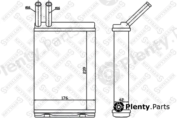 Stellox 10-35129-SX — Heat Exchanger, interior heating