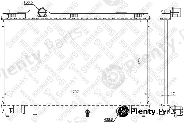 Stellox 10-26322-SX — Radiator, engine cooling
