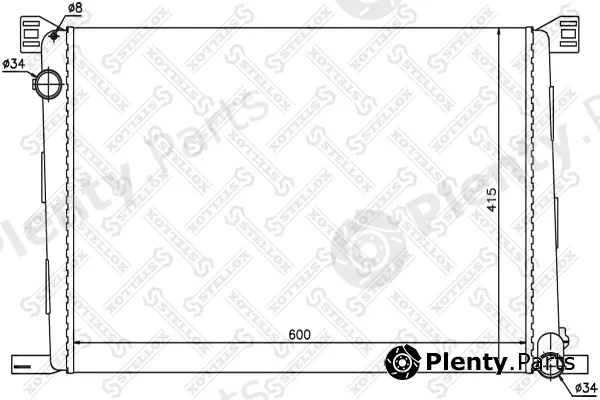 Stellox 10-25408-SX — Radiator, engine cooling