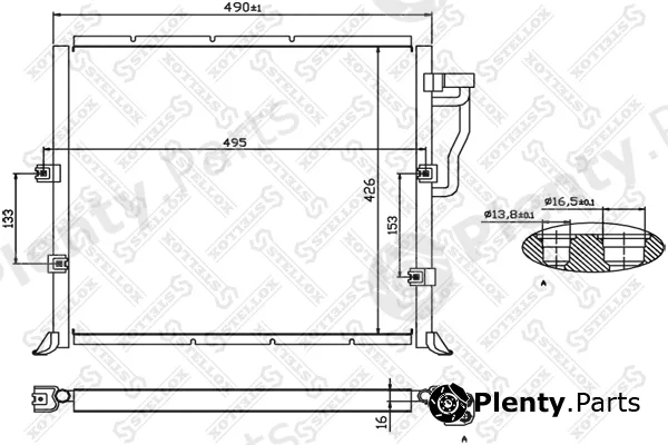 Stellox 10-45004-SX — Condenser, air conditioning