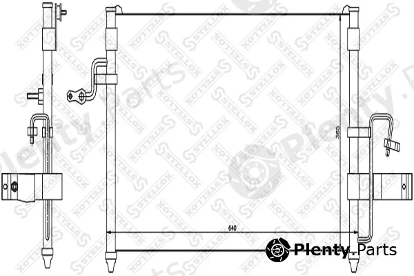 Stellox 10-45062-SX — Condenser, air conditioning