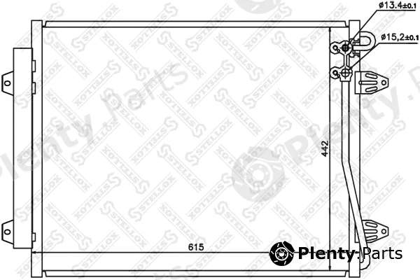 Stellox 10-45164-SX — Condenser, air conditioning