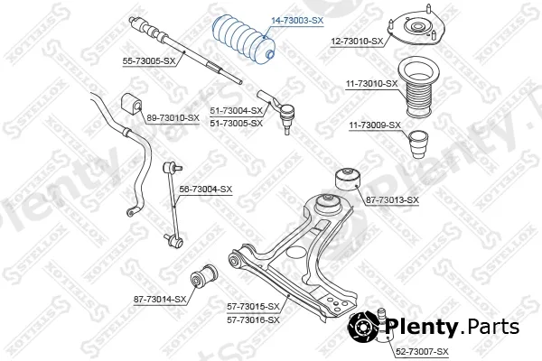 Stellox 14-73003-SX — Bellow, steering