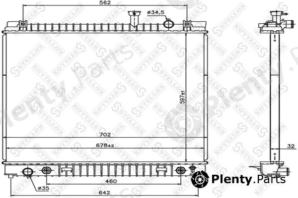 Stellox 10-26783-SX — Radiator, engine cooling