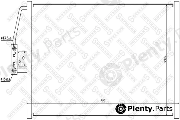 Stellox 10-45322-SX — Condenser, air conditioning
