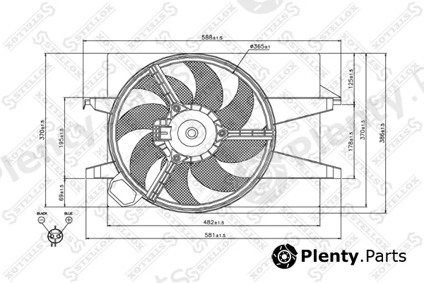 Stellox 29-99403-SX — Fan, engine cooling