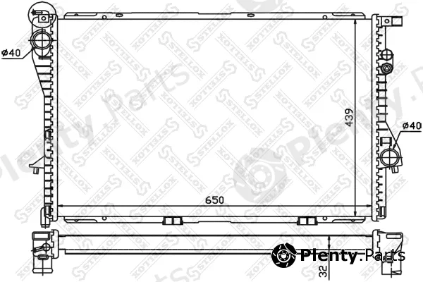 Stellox 10-25289-SX — Radiator, engine cooling