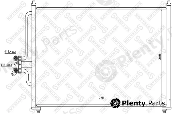 Stellox 10-45459-SX — Condenser, air conditioning