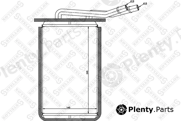 Stellox 10-35093-SX — Heat Exchanger, interior heating