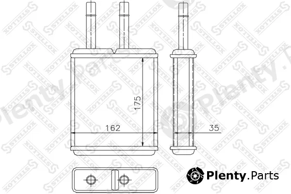 Stellox 10-35169-SX — Heat Exchanger, interior heating