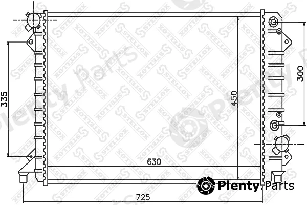 Stellox 10-25511-SX — Radiator, engine cooling
