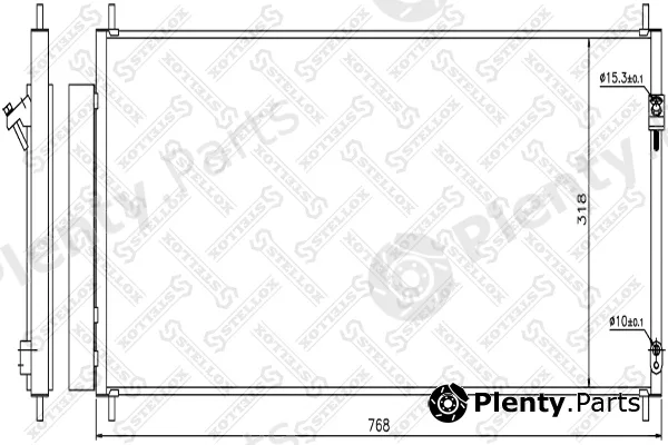 Stellox 10-45271-SX — Condenser, air conditioning