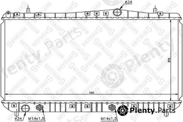Stellox 10-25322-SX — Radiator, engine cooling