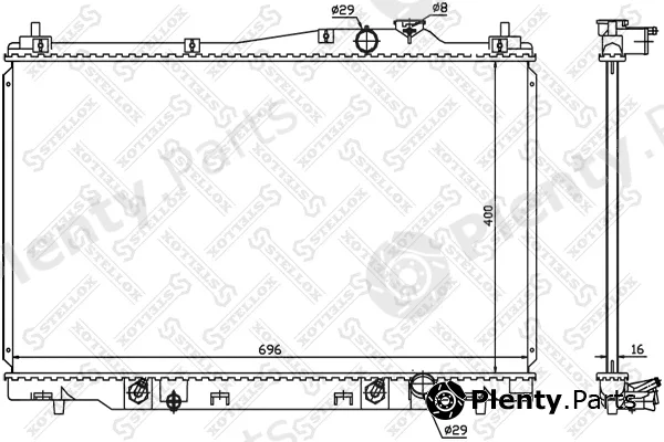 Stellox 10-26680-SX — Radiator, engine cooling