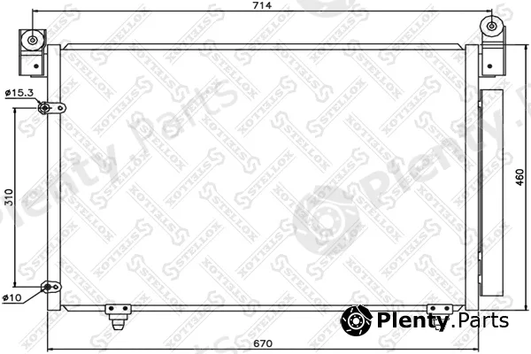 Stellox 10-45192-SX — Condenser, air conditioning