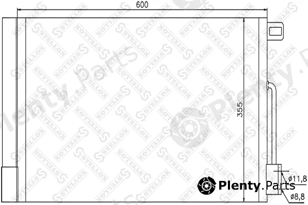 Stellox 10-45416-SX — Condenser, air conditioning