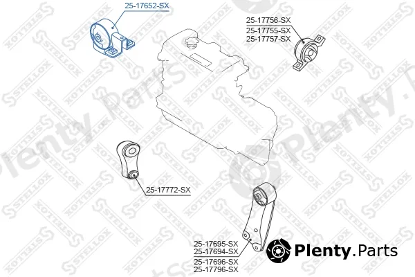 Stellox 25-17652-SX — Mounting, engine