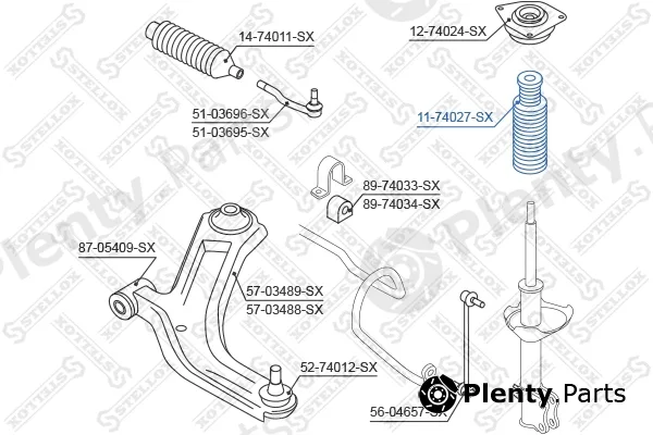 Stellox 11-74027-SX — Rubber Buffer, suspension