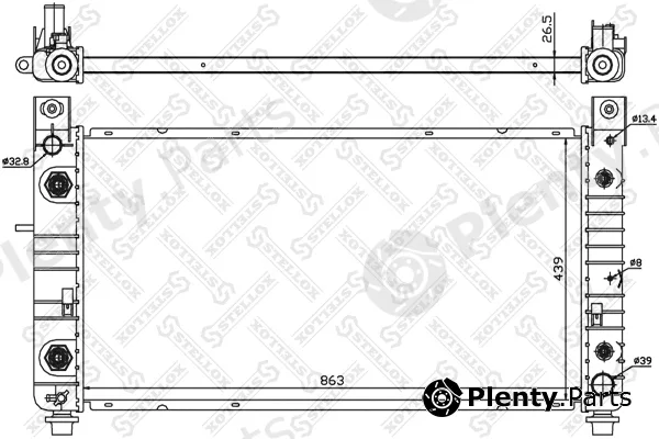 Stellox 10-26736-SX — Radiator, engine cooling