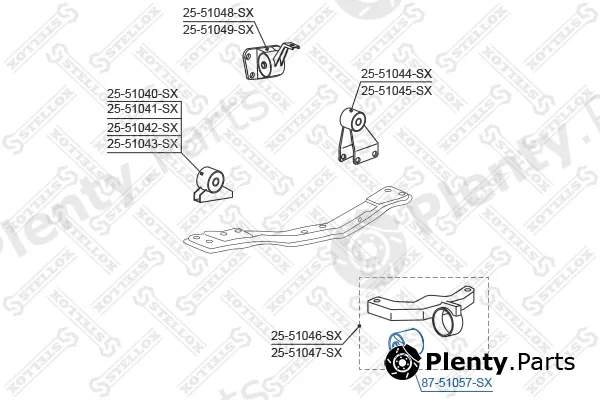 Stellox 87-51057-SX — Mounting, engine