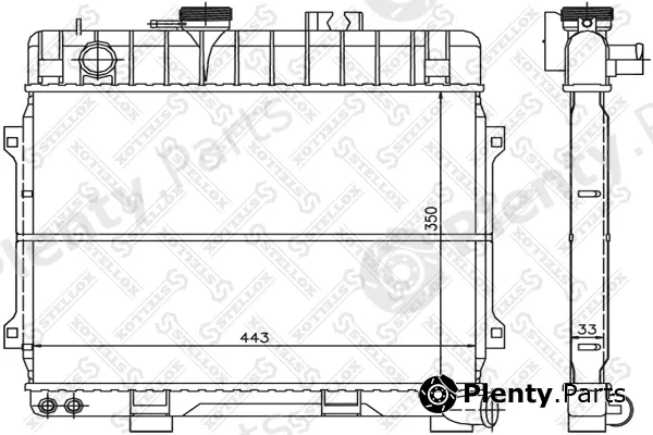 Stellox 10-25117-SX — Radiator, engine cooling